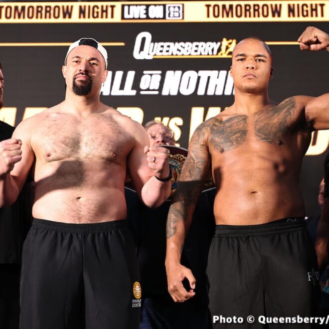Joseph Parker vs. Fabio Wardley : Date, Heures de début, Combats, Plateforme de diffusion, Résultats de la pesée, Cotes de paris