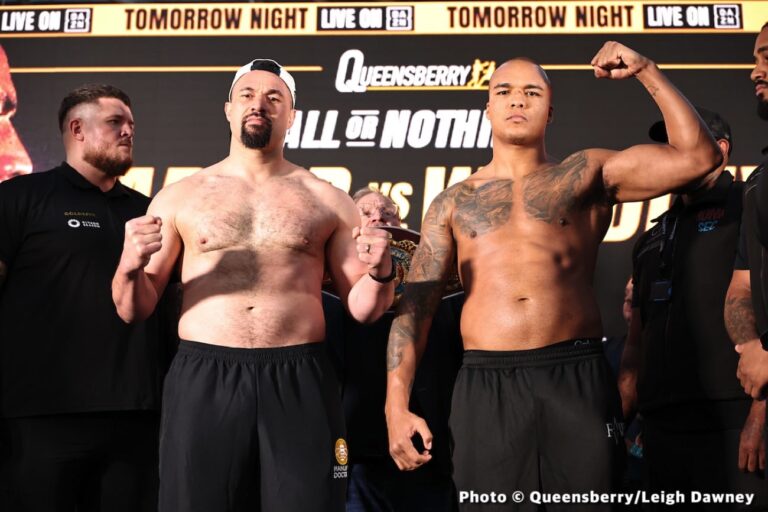 Joseph Parker vs. Fabio Wardley : Date, Heures de début, Combats, Plateforme de diffusion, Résultats de la pesée, Cotes de paris