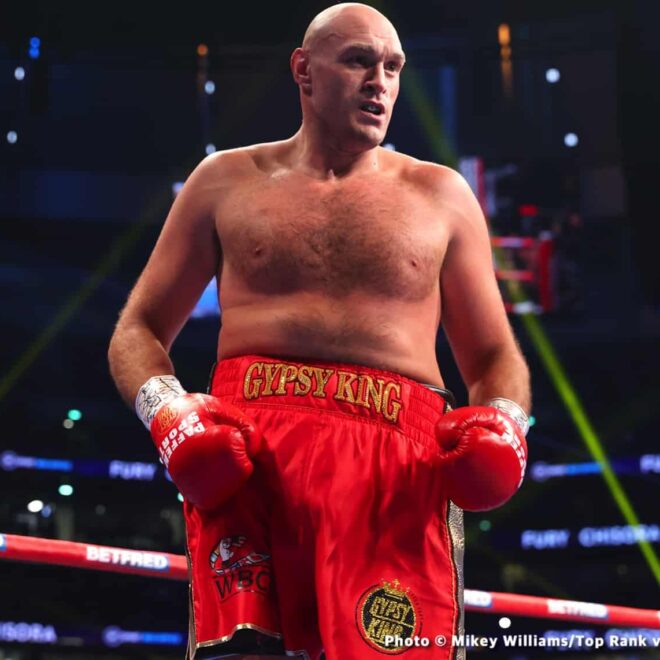Tyson Fury se dédie à l’entraînement sur une base régulière : « Je travaille sans relâche »