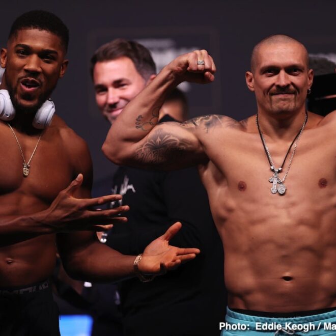 Eddie Hearn : « Joshua a bel et bien passé du temps dans le camp de Usyk »