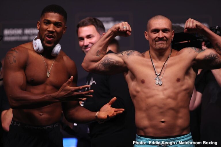 Eddie Hearn : « Joshua a bel et bien passé du temps dans le camp de Usyk »