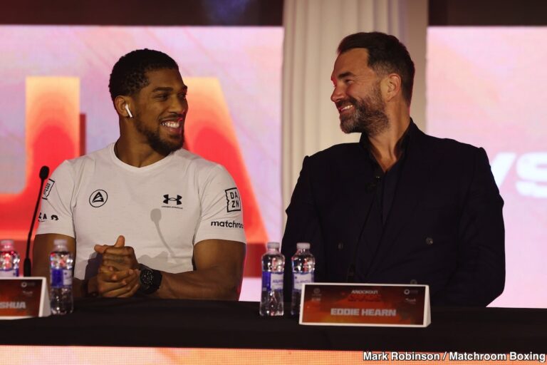 Eddie Hearn à propos d’un combat de Anthony Joshua en 2025 : « Le temps presse »