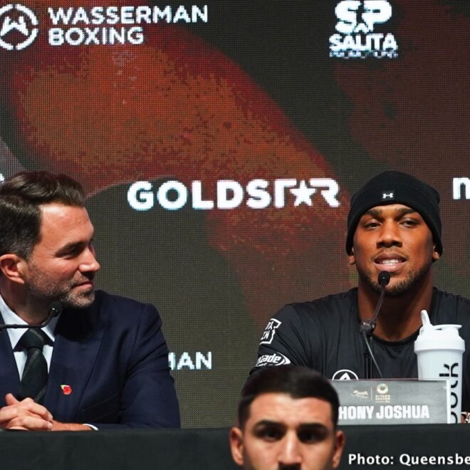 Eddie Hearn sur un éventuel combat entre Anthony Joshua et Jake Paul : « Envoyez-lui le contrat »