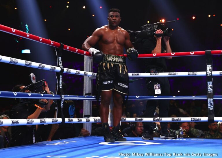 Francis Ngannou répond à Jake Paul : « Reste à ta place »