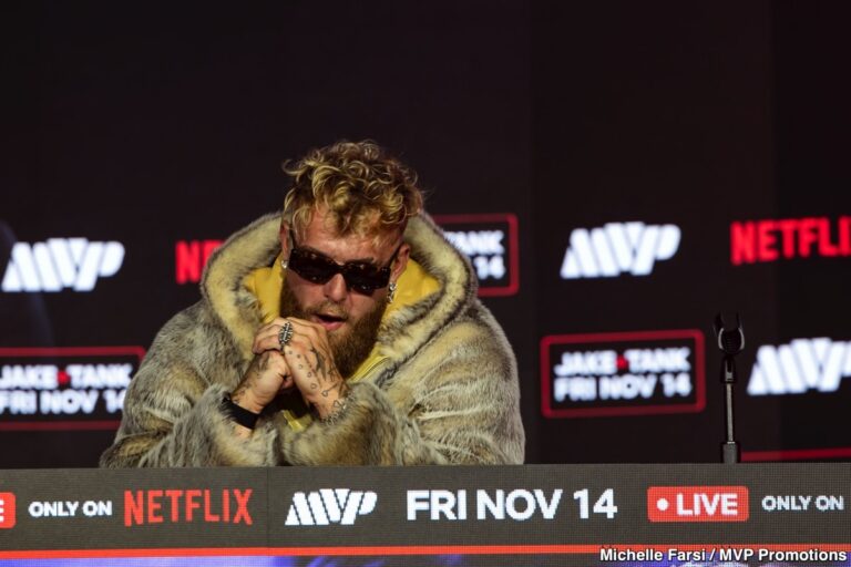 Jake Paul à propos de son combat contre Anthony Joshua : « Le Goliath Britannique sera mis KO »