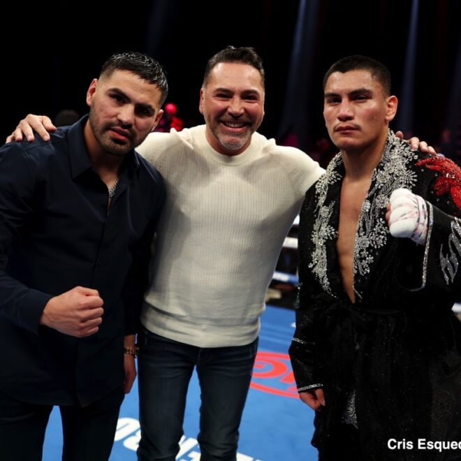 Oscar De La Hoya assure que le combat entre Vergil Ortiz vs. Jaron Ennis aura lieu