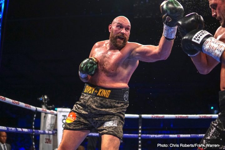 Tyson Fury affirme qu’il fera un retour dans le ring à une condition