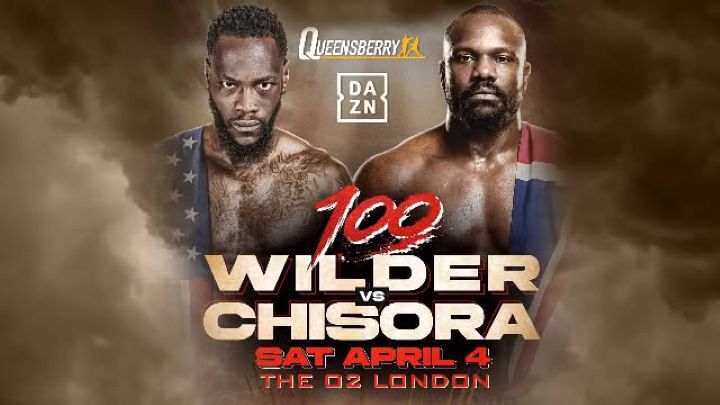 Deontay Wilder affrontera Dereck Chisora le 4 Avril à Londres