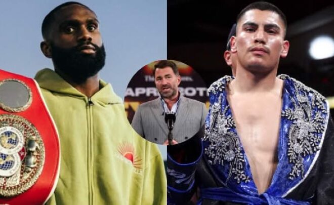 Eddie Hearn confiant que le combat entre Jaron Ennis vs. Vergil Ortiz puisse être finalement conclu en Mars 