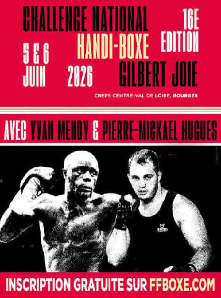 La Fédération Française de Boxe présente le 16e Challenge National Handi-Boxe Gilbert Joie