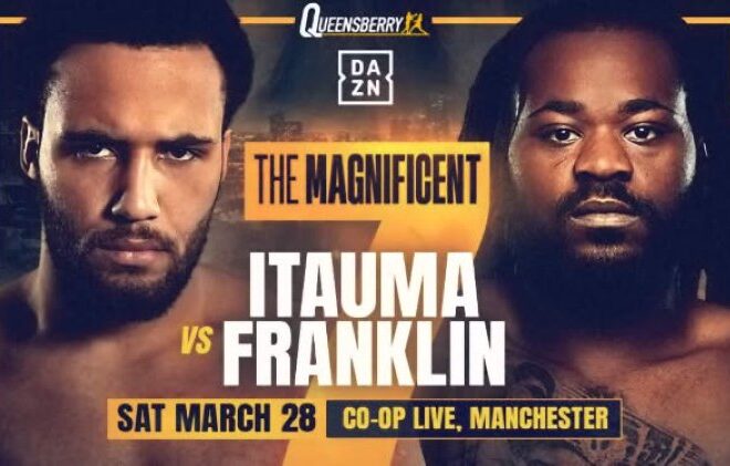 Moses Itauma vs. Jermaine Franklin : Date et heures, Carte des combats, Plateforme de diffusion, Cotes de paris
