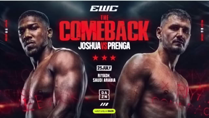 Anthony Joshua annonce son retour face à Kristian Prenga le 25 Juillet à Riyad