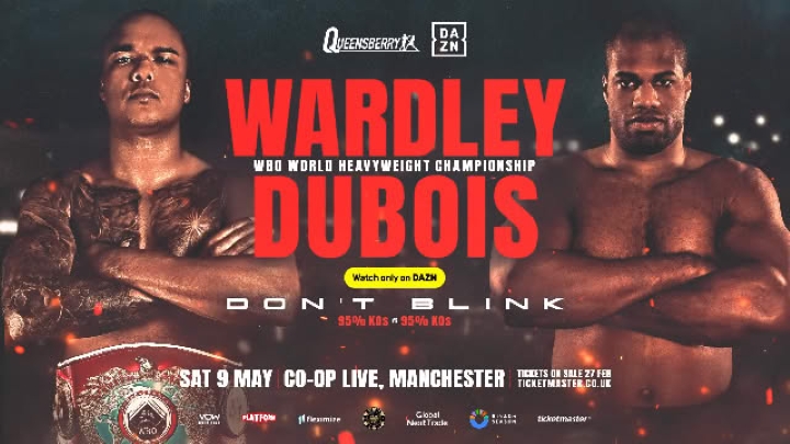 Fabio Wardley vs. Daniel Dubois : Date et heures, Carte des combats, Plateforme de diffusion, Cotes de paris